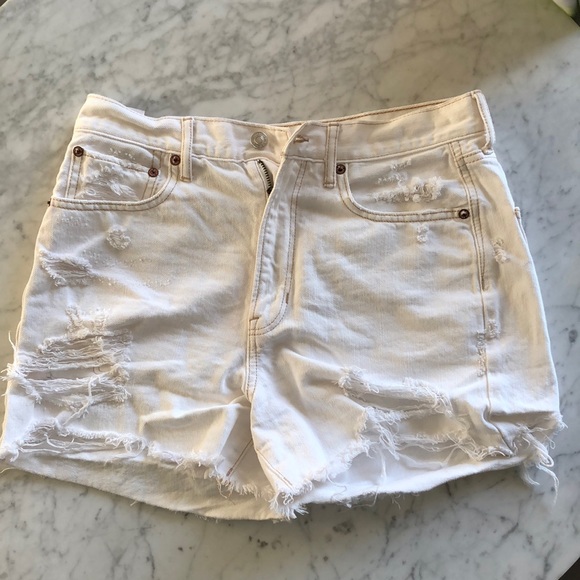 American eagle 90’s boyfriend short white sz 8 - Picture 2 of 6